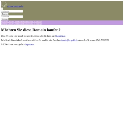 Screenshot uitvaartverzorger.be