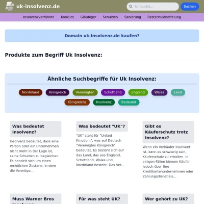 Screenshot uk-insolvenz.de