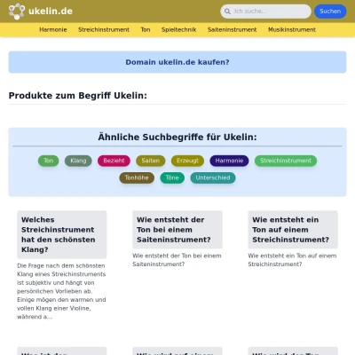 Screenshot ukelin.de