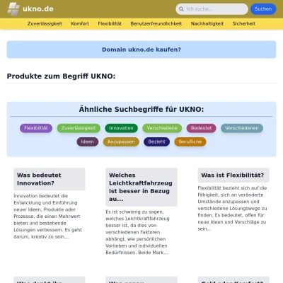 Screenshot ukno.de