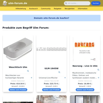 Screenshot ulm-forum.de