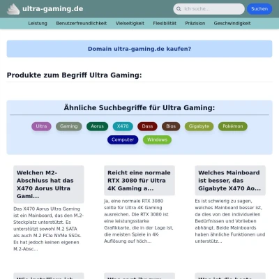 Screenshot ultra-gaming.de