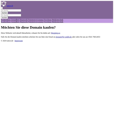 Screenshot umcn.de