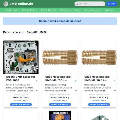 Screenshot umd-online.de