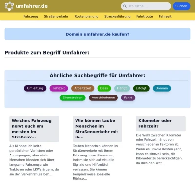 Screenshot umfahrer.de