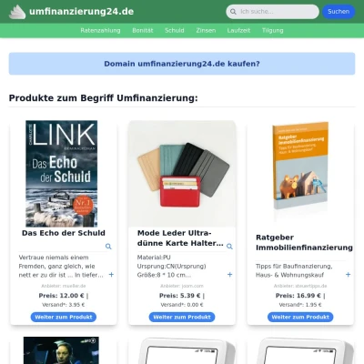 Screenshot umfinanzierung24.de