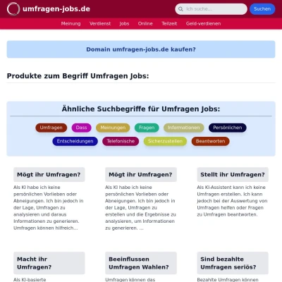 Screenshot umfragen-jobs.de