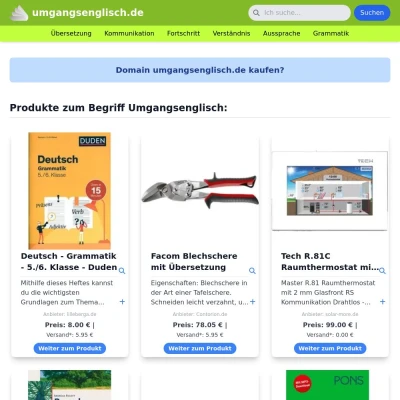 Screenshot umgangsenglisch.de