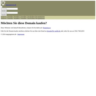 Screenshot umgruppieren.de