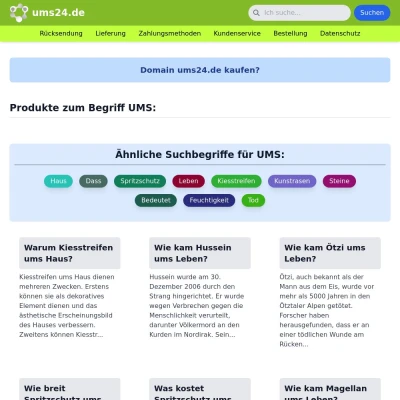 Screenshot ums24.de