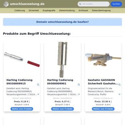 Screenshot umschluesselung.de