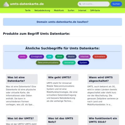 Screenshot umts-datenkarte.de