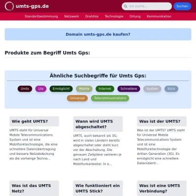 Screenshot umts-gps.de