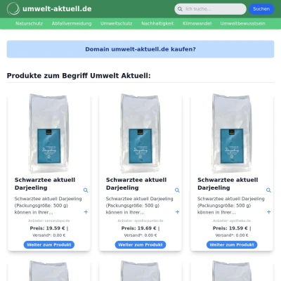 Screenshot umwelt-aktuell.de