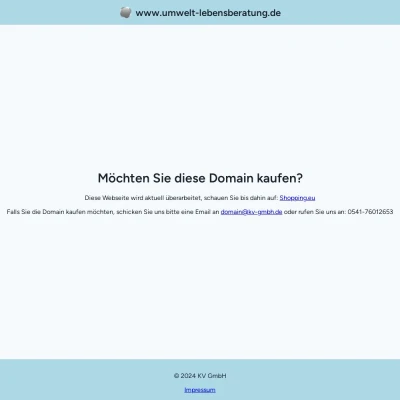 Screenshot umwelt-lebensberatung.de