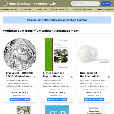 Screenshot umweltschutzmanagement.de