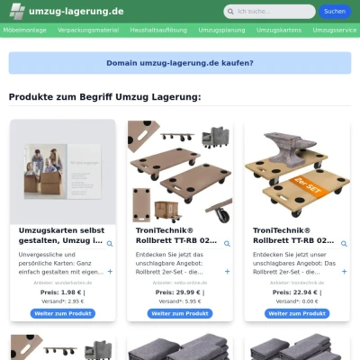 Screenshot umzug-lagerung.de