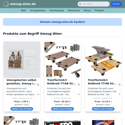 Screenshot umzug-wien.de