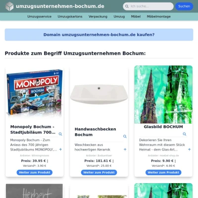 Screenshot umzugsunternehmen-bochum.de