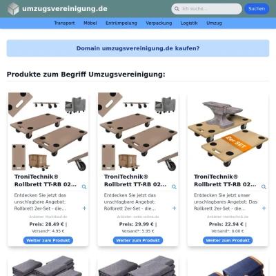 Screenshot umzugsvereinigung.de