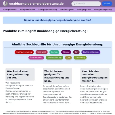 Screenshot unabhaengige-energieberatung.de