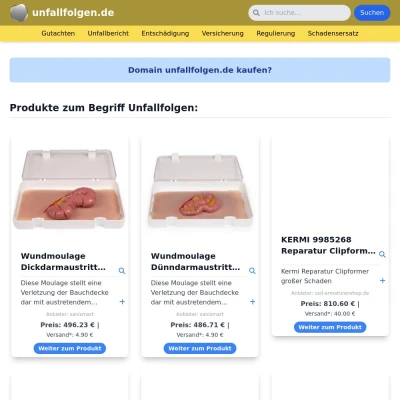 Screenshot unfallfolgen.de