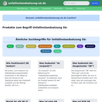 Screenshot unfallinstandsetzung-sb.de