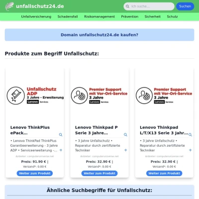 Screenshot unfallschutz24.de