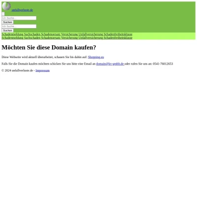 Screenshot unfallverluste.de