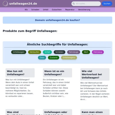 Screenshot unfallwagen24.de