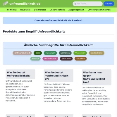 Screenshot unfreundlichkeit.de