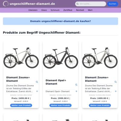 Screenshot ungeschliffener-diamant.de