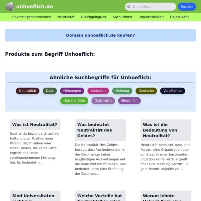 Screenshot unhoeflich.de