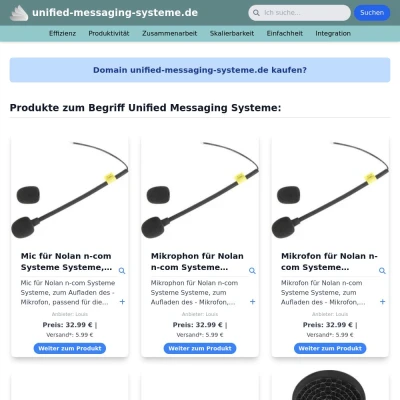 Screenshot unified-messaging-systeme.de