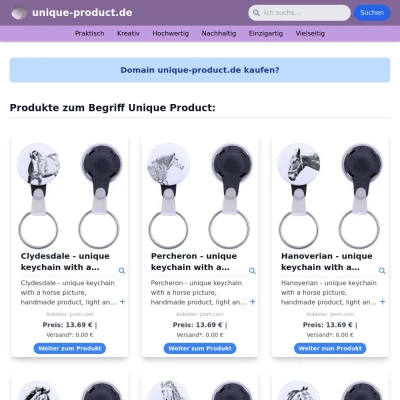 Screenshot unique-product.de