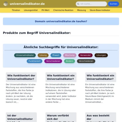 Screenshot universalindikator.de