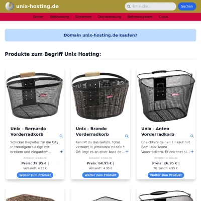 Screenshot unix-hosting.de
