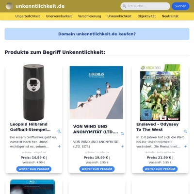 Screenshot unkenntlichkeit.de