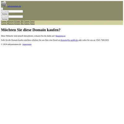 Screenshot unkrautsamen.de