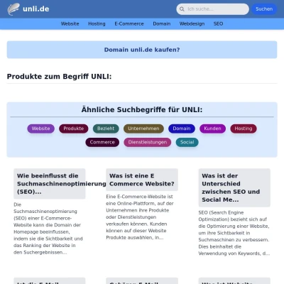 Screenshot unli.de