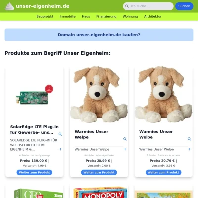 Screenshot unser-eigenheim.de