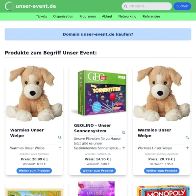 Screenshot unser-event.de