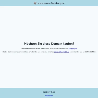 Screenshot unser-flensburg.de