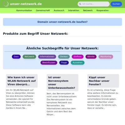 Screenshot unser-netzwerk.de