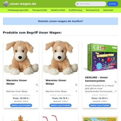 Screenshot unser-wagen.de