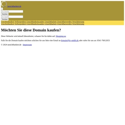 Screenshot unsichtbarkeit.de