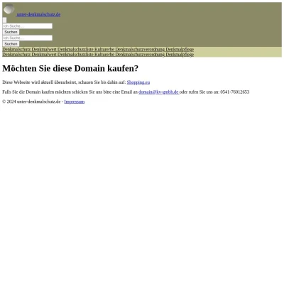 Screenshot unter-denkmalschutz.de