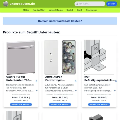 Screenshot unterbauten.de