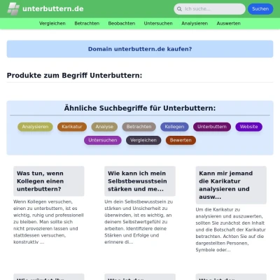 Screenshot unterbuttern.de