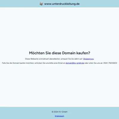 Screenshot unterdruckleitung.de